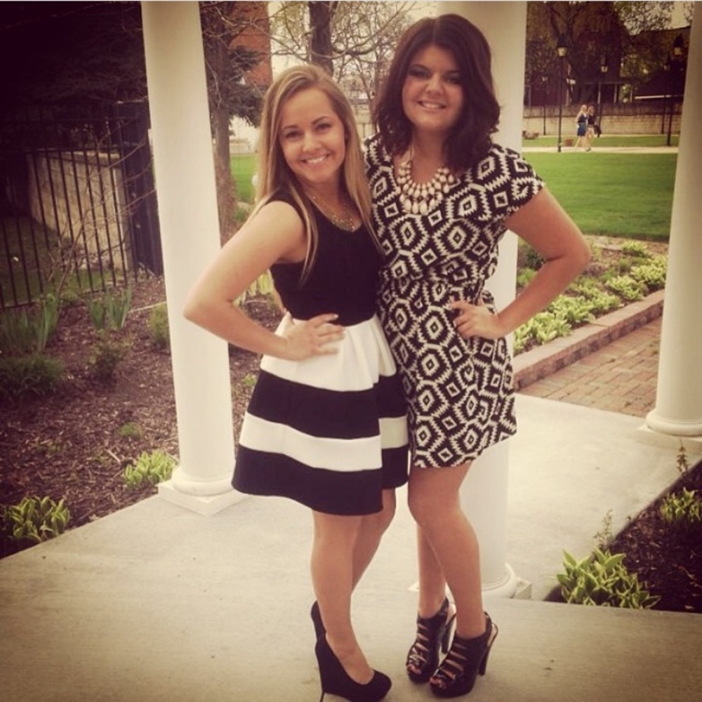 Black & White Striped Dress